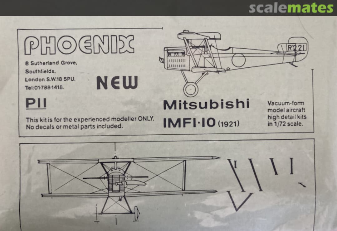 Boxart Mitsubishi 1MF-10 P11 Phoenix Models Boxart Mitsubishi 1MF-10 P11 Phoenix Models
