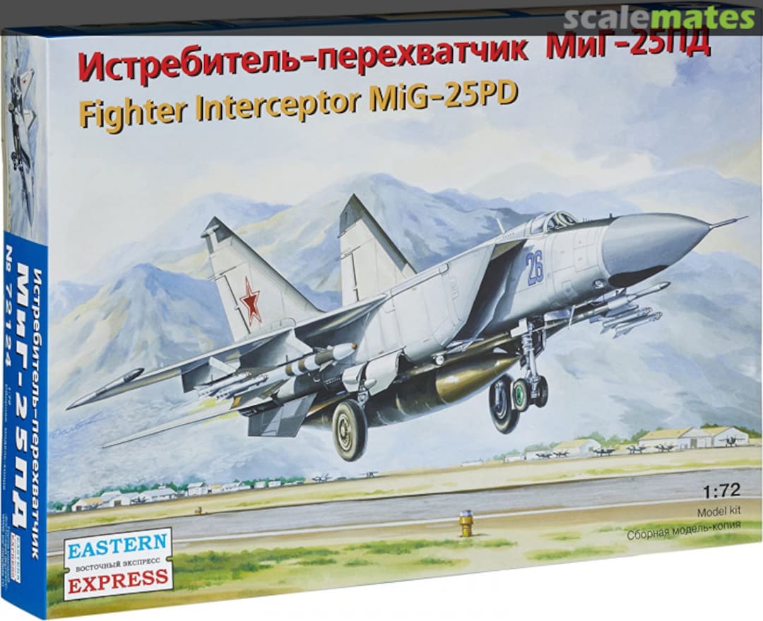 Boxart Fighter Interceptor MiG-25PD 72124 Eastern Express Boxart Fighter Interceptor MiG-25PD 72124 Eastern Express