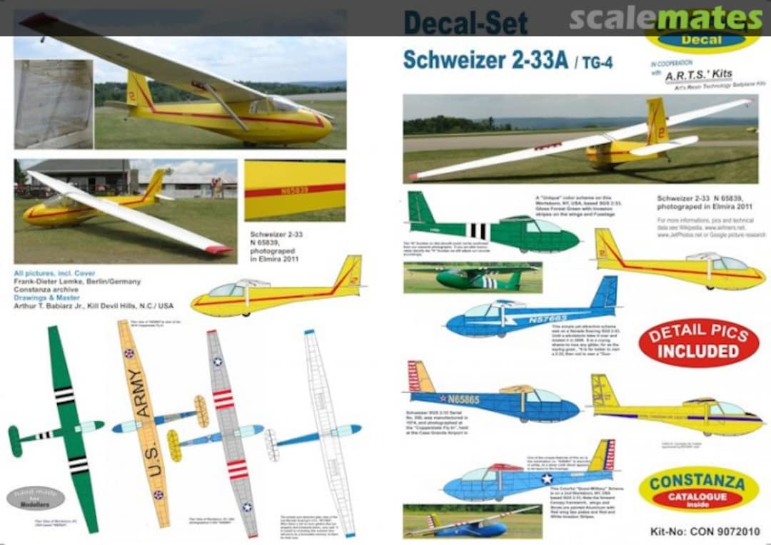 Boxart Schweizer 2-33A CON 9072010 Constanza Kit Boxart Schweizer 2-33A CON 9072010 Constanza Kit