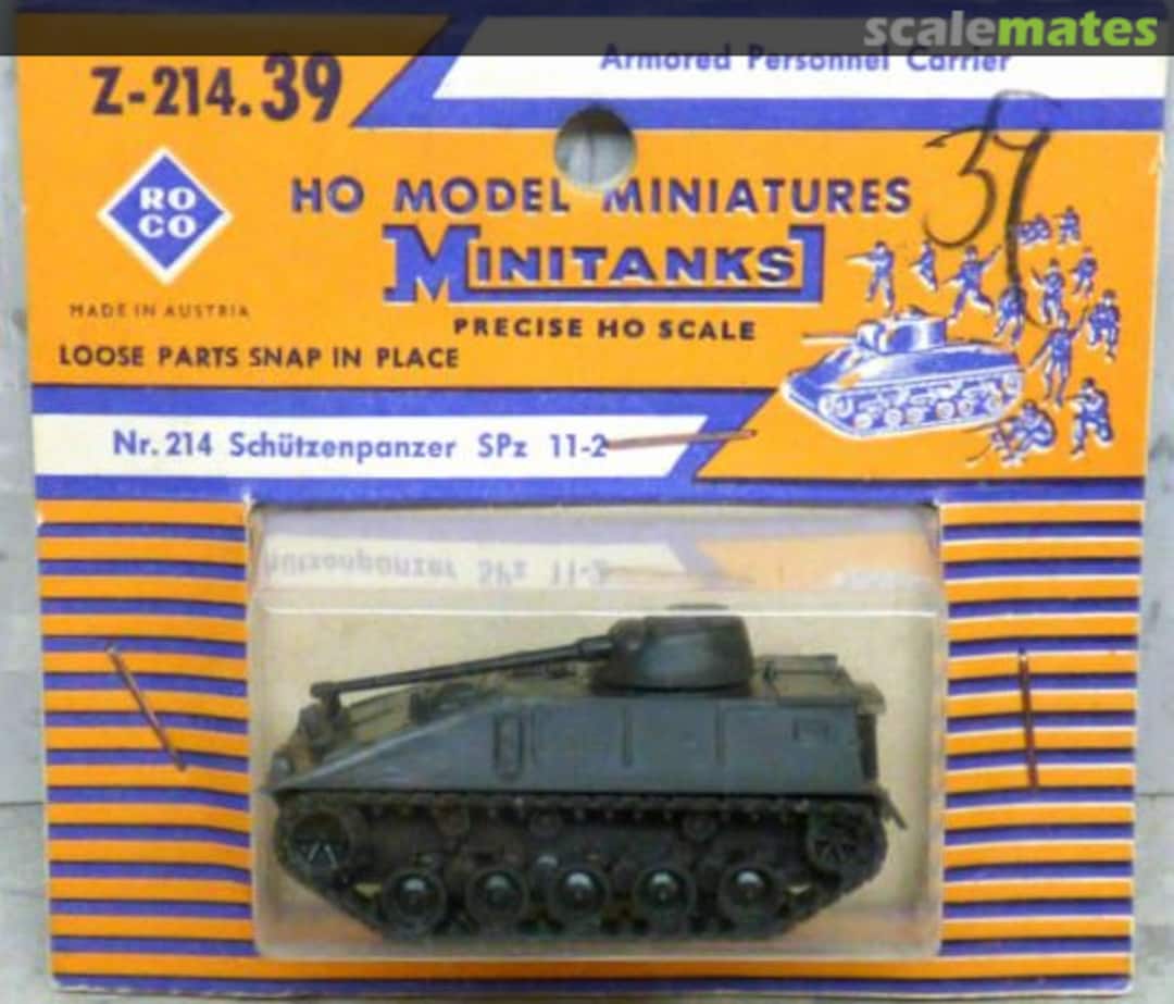 Boxart Schützenpanzer SPz 11-2 Z-214.39 Roco Minitanks Boxart Schützenpanzer SPz 11-2 Z-214.39 Roco Minitanks