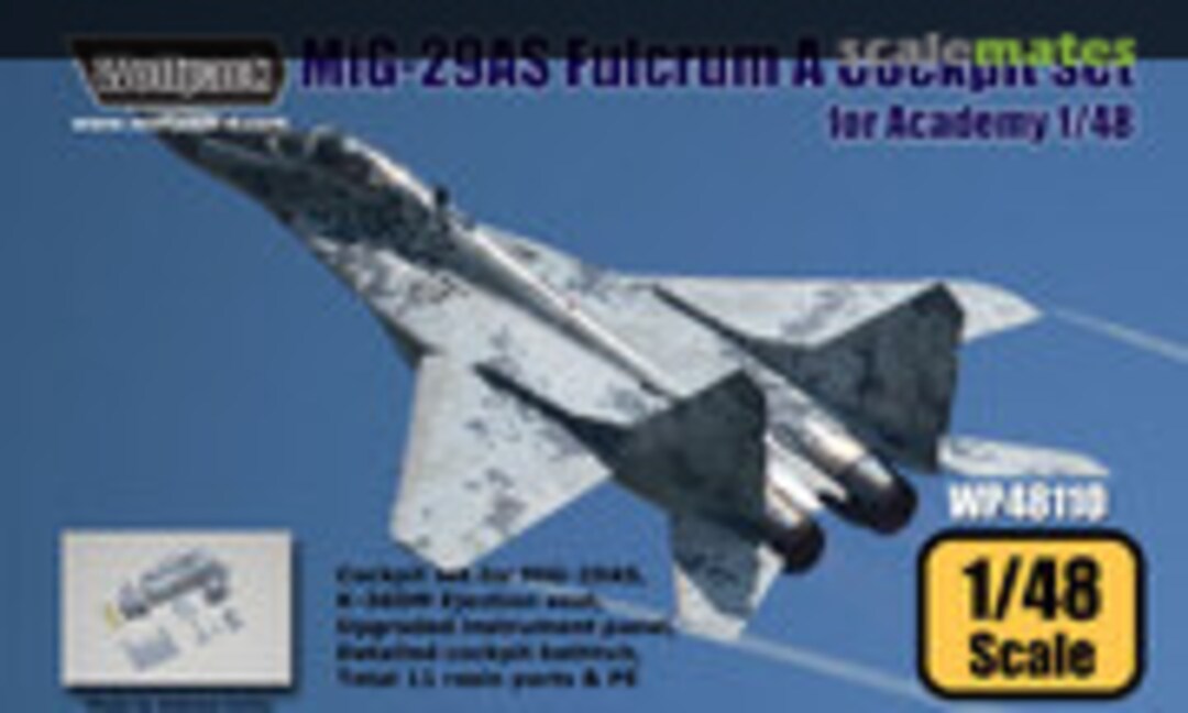 1:48 MiG-29AS (9-12AS) Fulcrum A Cockpit Set (Wolfpack WP48110)