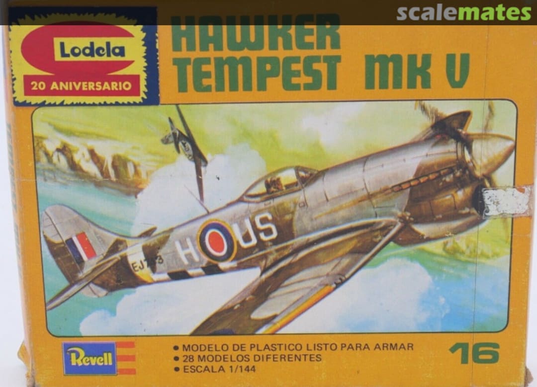 Boxart Hawker Tempest Mk V H-1016 Revell/Lodela Boxart Hawker Tempest Mk V H-1016 Revell/Lodela