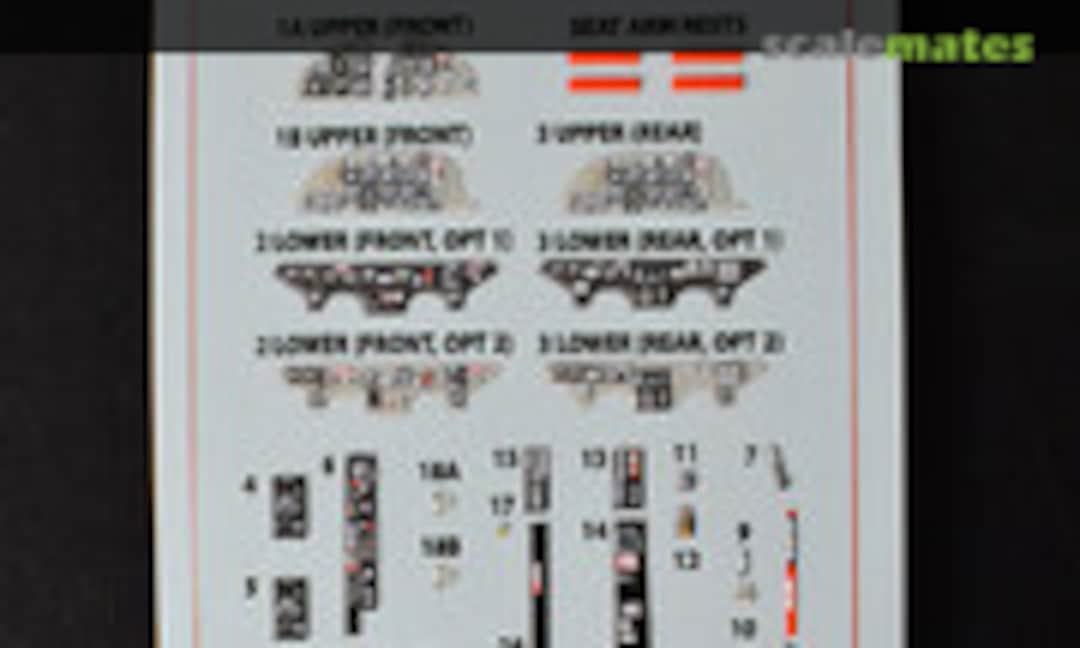 1:48 Lockheed T-33 - Instrument Panels (Kits-World KW3D1481078) KW3D1481078