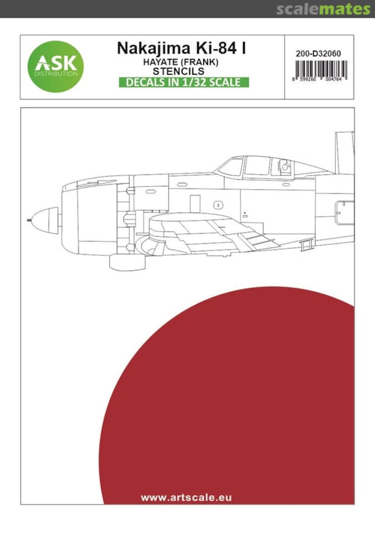 Boxart Nakajima Ki-84 Hayate (Frank) - STENCILS - Imperial Japanese Army Air Force 200-D32060 ASK Boxart Nakajima Ki-84 Hayate (Frank) - STENCILS - Imperial Japanese Army Air Force 200-D32060 ASK