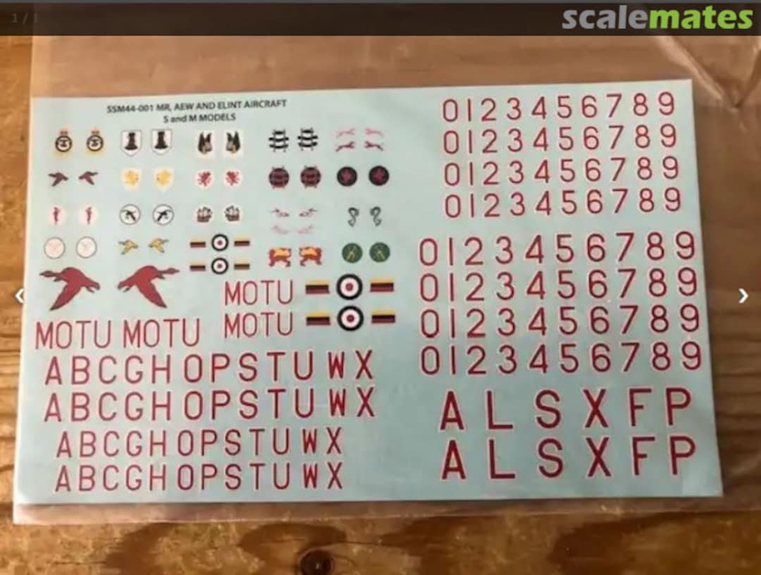 Boxart Avro Shackelton MR, AEW and ELINT SSM44-001 S&M Models Boxart Avro Shackelton MR, AEW and ELINT SSM44-001 S&M Models