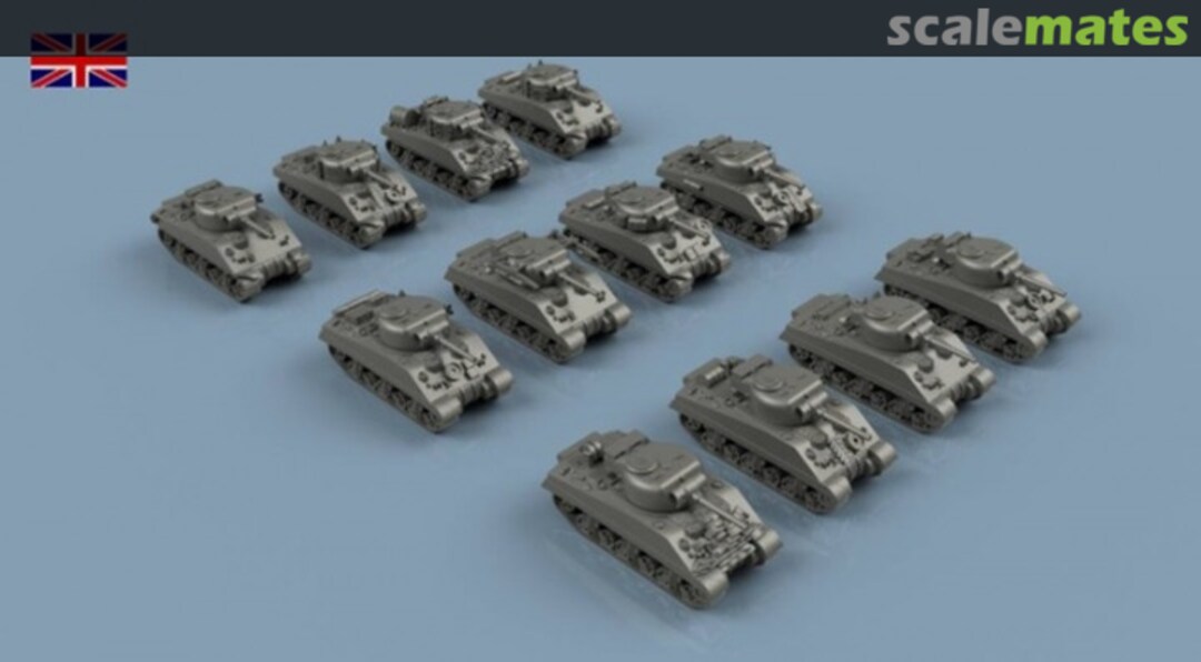 Boxart UK Sherman III Late x6 - 3D Printed 3D100390 L'Arsenal Boxart UK Sherman III Late x6 - 3D Printed 3D100390 L'Arsenal