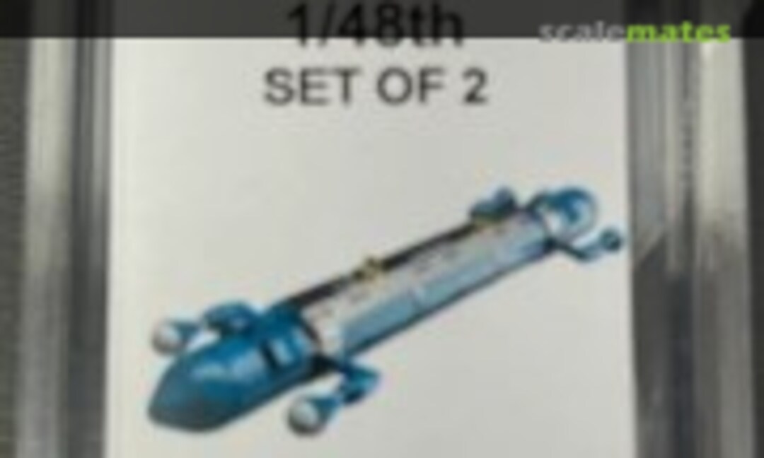 1:48 AN/ALQ-188 v4 ECM Pod (2) (Flight Line Resin FLR1701) FLR1701