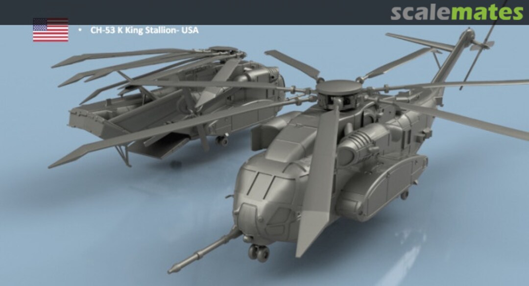 Boxart Sikorsky CH-53 K King Stallion folded blades - 3D printed (2 helicopters) 3D700266PL L'Arsenal Boxart Sikorsky CH-53 K King Stallion folded blades - 3D printed (2 helicopters) 3D700266PL L'Arsenal