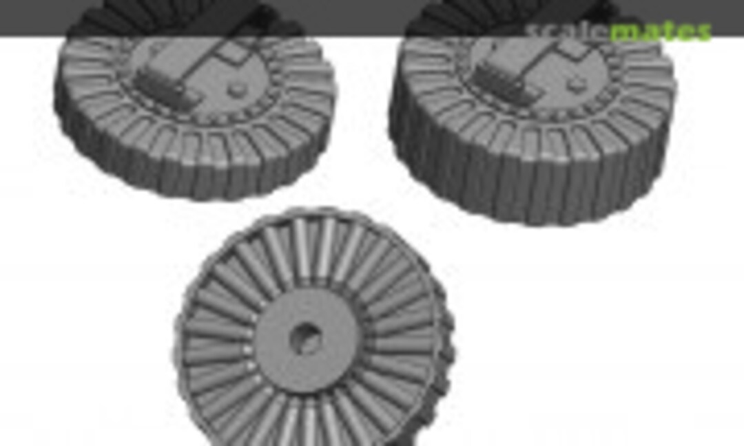 1:35 Lewis Mk.III Ammo Magazines, Two Types (5+5 pcs) (ASK 200-A35009) 200-A35009