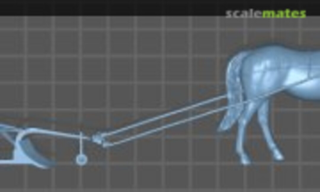 1:72 Bauer mit Pferd beim Pflügen (Peddinghaus-Decals 72F175) 72F175