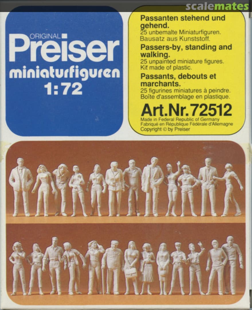 Boxart Passers-by, standing and walking. 72512 Preiser Boxart Passers-by, standing and walking. 72512 Preiser