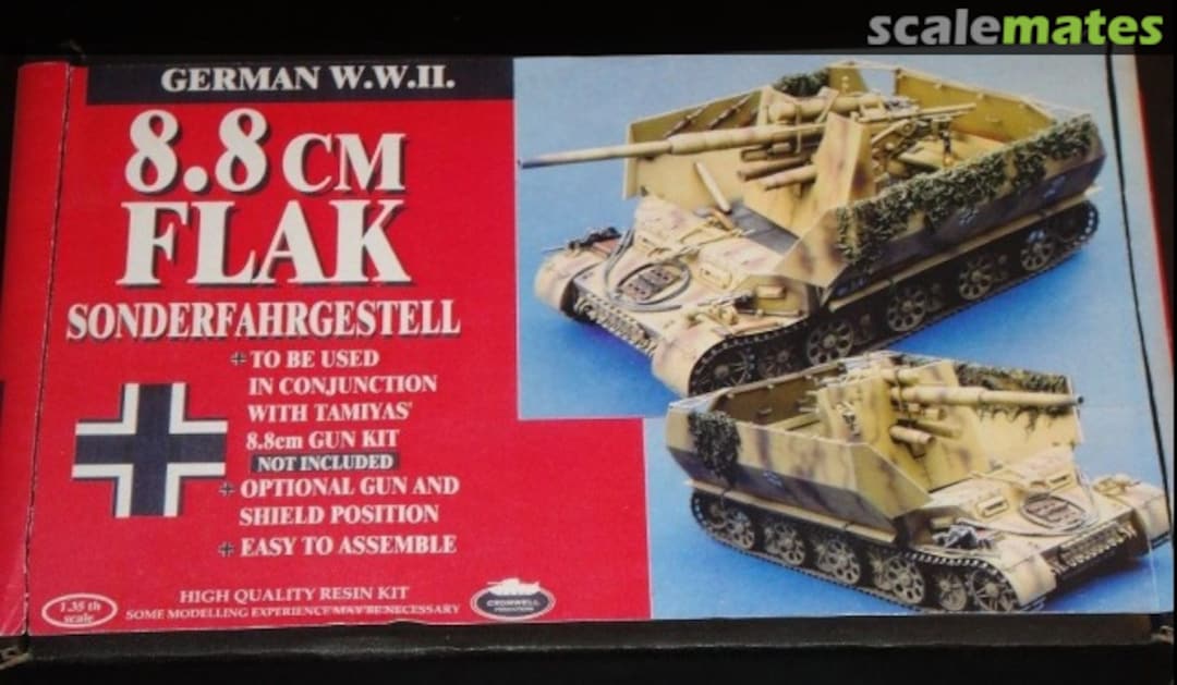Boxart 8,8 cm Flak Sonderfahrgestell CA40 Cromwell Models Boxart 8,8 cm Flak Sonderfahrgestell CA40 Cromwell Models