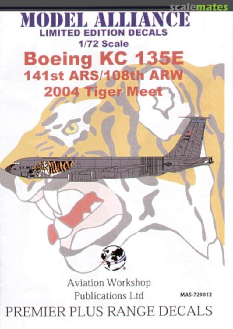 Boxart Boeing KC-135E 141 ARS/108 ARW New Jersey ANG 2004 Tiger Meet MAS-729012 Model Alliance Boxart Boeing KC-135E 141 ARS/108 ARW New Jersey ANG 2004 Tiger Meet MAS-729012 Model Alliance