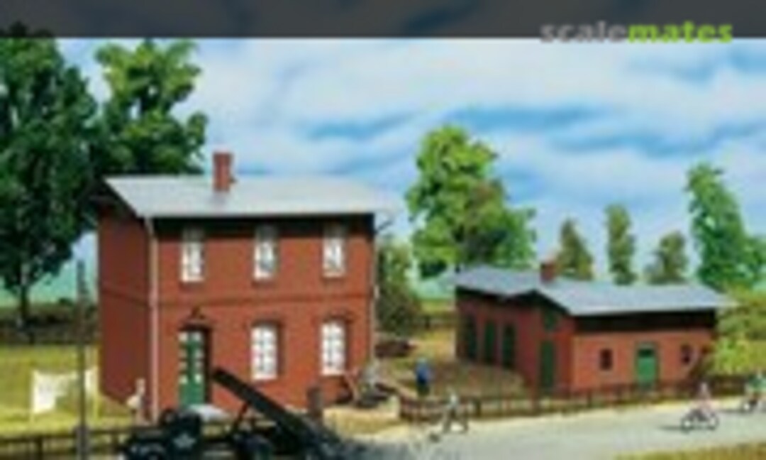 Lokleitung mit Schuppen (Auhagen 11389)