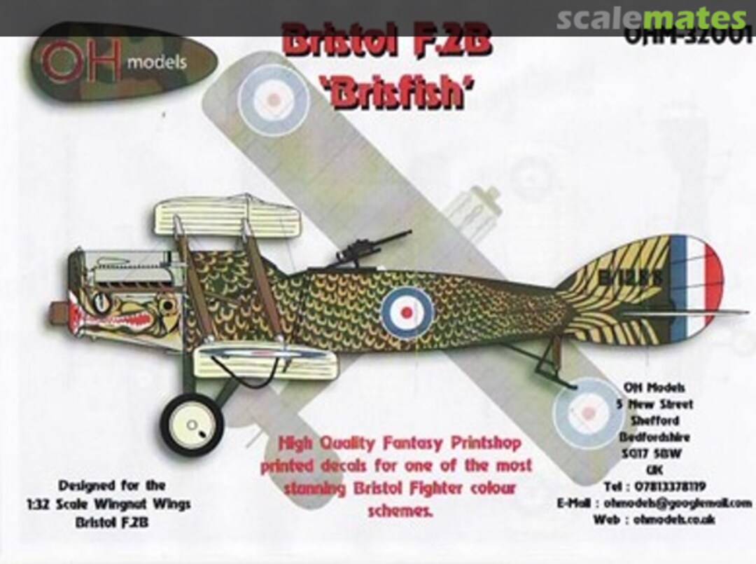 Boxart Bristol F.2B 'Brisfish' OHM-32001 OH Models Boxart Bristol F.2B 'Brisfish' OHM-32001 OH Models