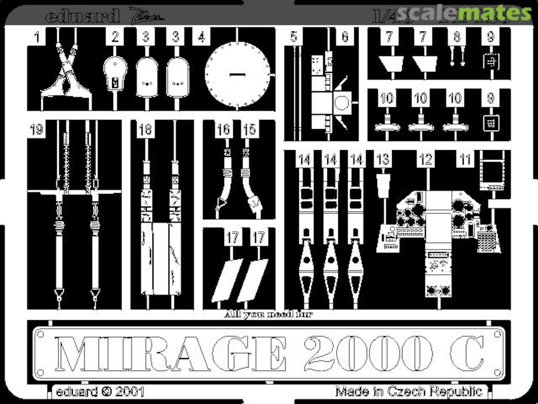 Boxart Mirage 2000C FE128 Eduard Boxart Mirage 2000C FE128 Eduard