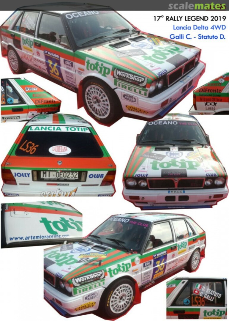 Boxart Lancia Delta HF 4WD [MI 0E0232] "totip" 2F-396 Due Effe Models