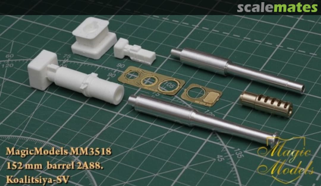 Boxart 152 mm barrel 2A88 for Koalitsiya-SV MM3518 Magic Models
