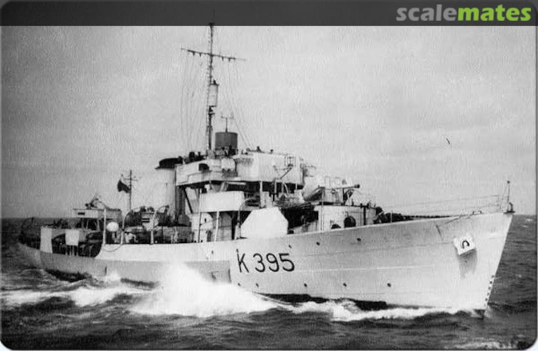 Boxart Hull for British Modified FLOWER Class Corvette 72-Modified Flower Southern Cross Models