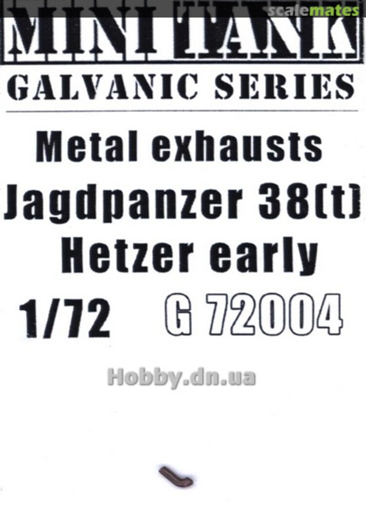 Boxart Jagdpanzer 38(t) Hetzer early - Metal Exhaust G72004 Minitank Boxart Jagdpanzer 38(t) Hetzer early - Metal Exhaust G72004 Minitank