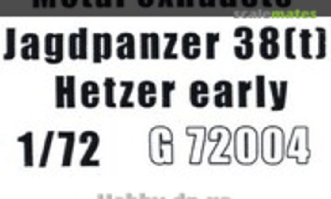 1:72 Jagdpanzer 38(t) Hetzer early - Metal Exhaust (Minitank G72004) G72004