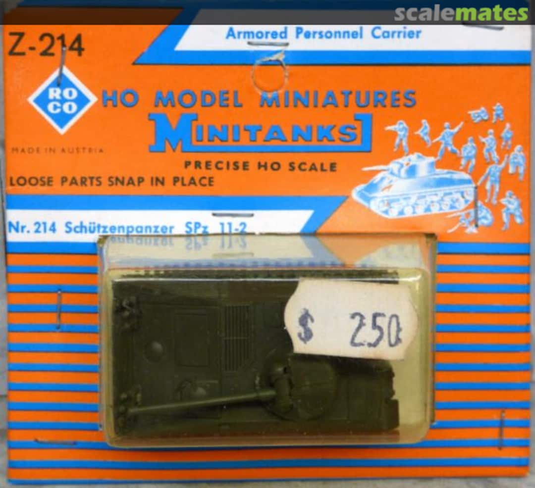 Boxart Schützenpanzer SPz 11-2 Z-214 Roco Minitanks Boxart Schützenpanzer SPz 11-2 Z-214 Roco Minitanks