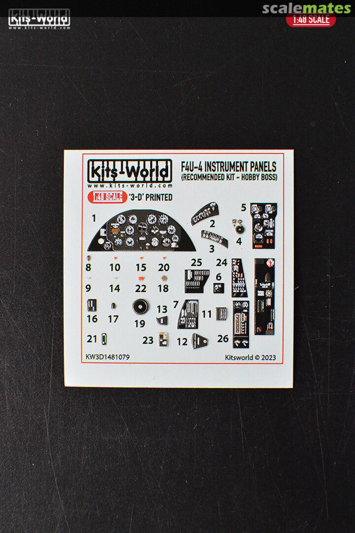 Boxart Vought F4U-4 Corsair KW3D1481079 Kits-World Boxart Vought F4U-4 Corsair KW3D1481079 Kits-World