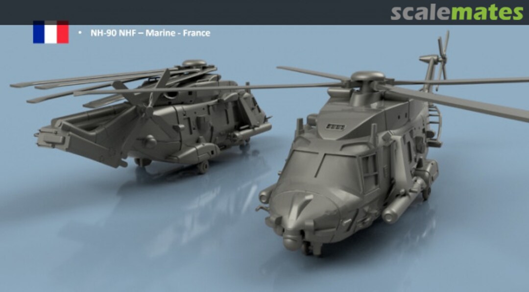 Boxart NH-90 NHF Marine Nationale With Unfolded Blades (2 Helicopters) 3D700268DEP L'Arsenal