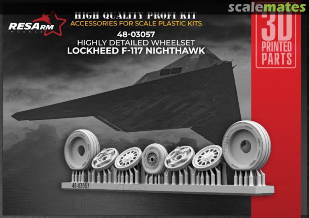 Boxart F-117 Nighthawk highly detailed wheel set 48-03057 RESArm Boxart F-117 Nighthawk highly detailed wheel set 48-03057 RESArm
