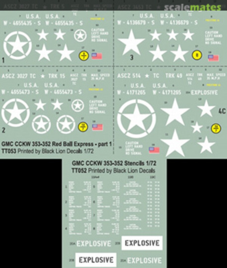 Boxart GMC CCKW 353-352 Red Ball Express - part 1 TT053 Tracks & Troops Boxart GMC CCKW 353-352 Red Ball Express - part 1 TT053 Tracks & Troops