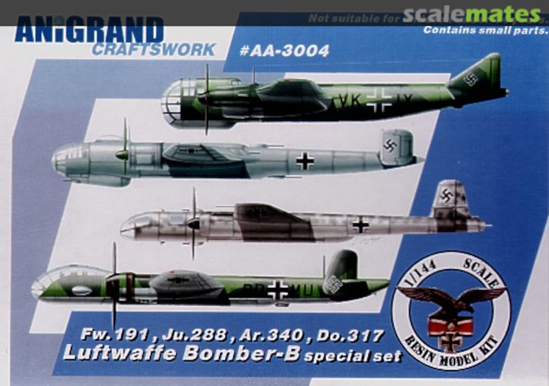 Boxart Luftwaffe Bomber-B special set AA-3004 Anigrand Craftswork Boxart Luftwaffe Bomber-B special set AA-3004 Anigrand Craftswork