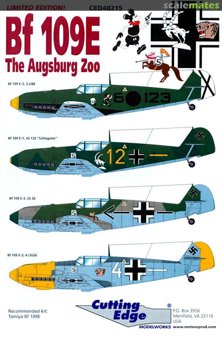Boxart Bf 109E CED48215 Cutting Edge Modelworks Boxart Bf 109E CED48215 Cutting Edge Modelworks