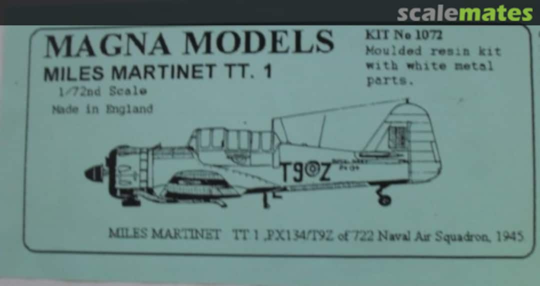 Boxart Miles Martinet TT. 1 1072 Magna Models Boxart Miles Martinet TT. 1 1072 Magna Models