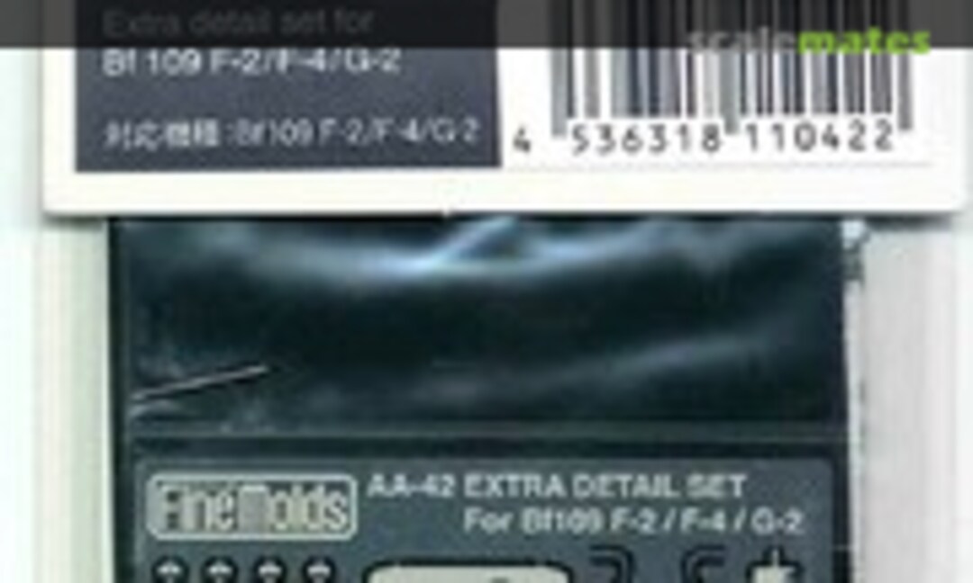 1:72 Extra Detail Set for Bf 109 F-2/F-4/G-2 (Fine Molds AA-42) AA-42