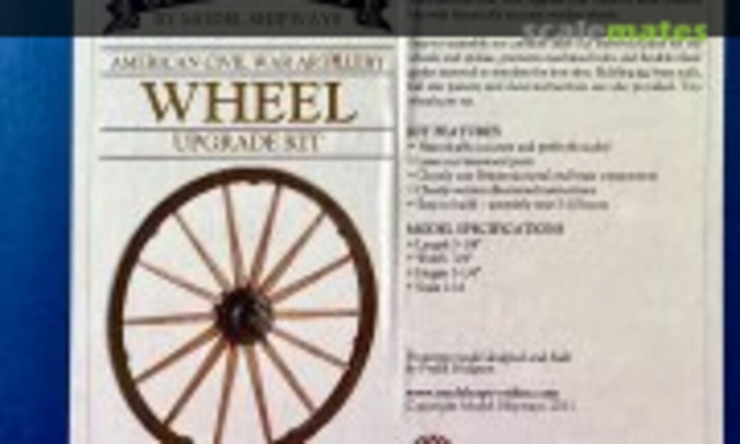 1:16 Artillery Wooden Wheel Upgrade Kit (Model Shipways MS4000) MS4000