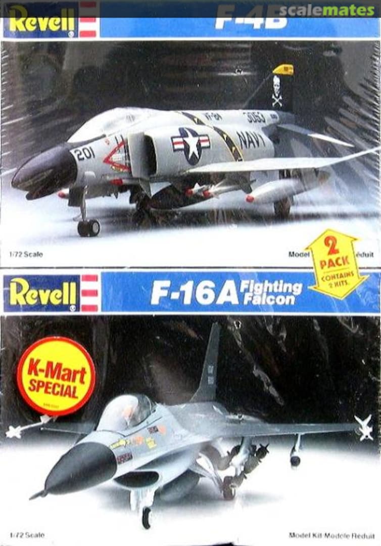 Boxart F-4B Phantom II & F-16A Fighting Falcon 8908 Revell Boxart F-4B Phantom II & F-16A Fighting Falcon 8908 Revell