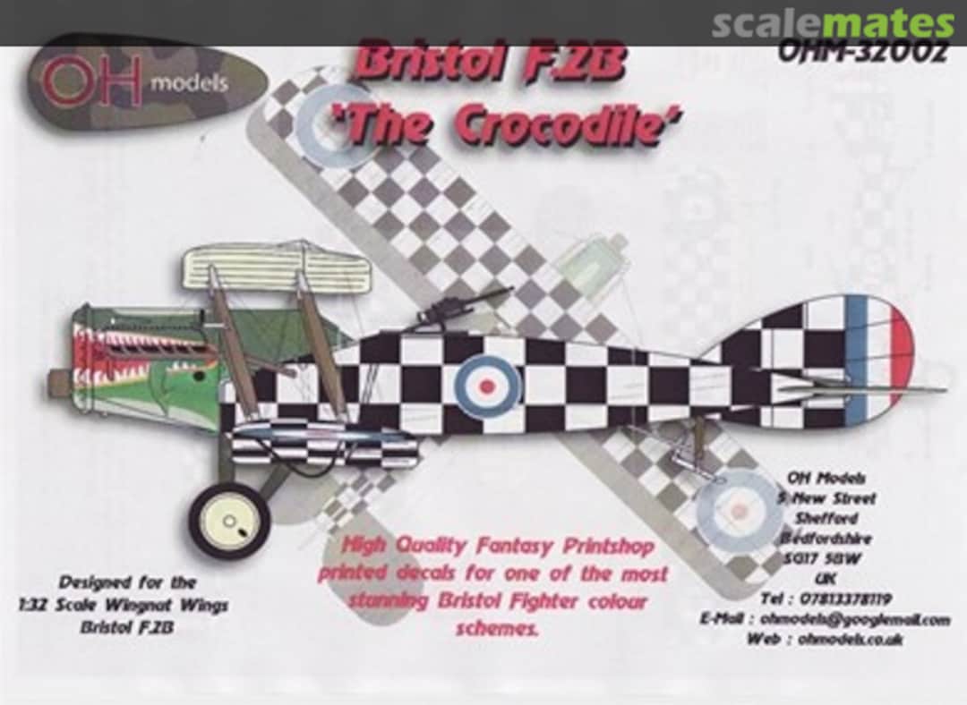 Boxart Bristol F.2B 'The Crocodile' OHM-32002 OH Models Boxart Bristol F.2B 'The Crocodile' OHM-32002 OH Models