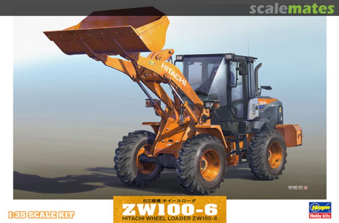 Boxart Hitachi Wheel Loader ZW100-6 66004 Hasegawa