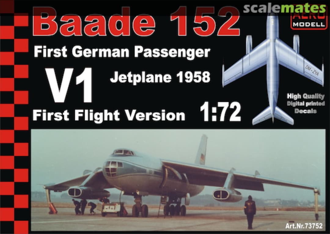 Boxart Baade 152 V1 73752 Aero-Modell Boxart Baade 152 V1 73752 Aero-Modell