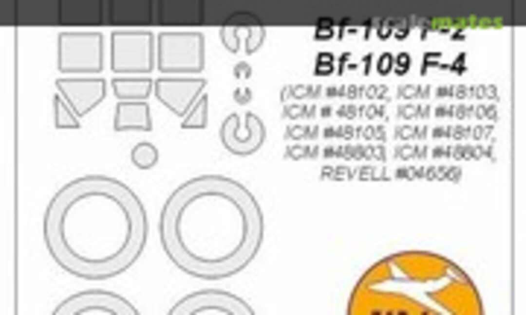 1:48 Mask for Bf-109 F-4/R-4/Trop (ICM) (KV Models 48009) 48009