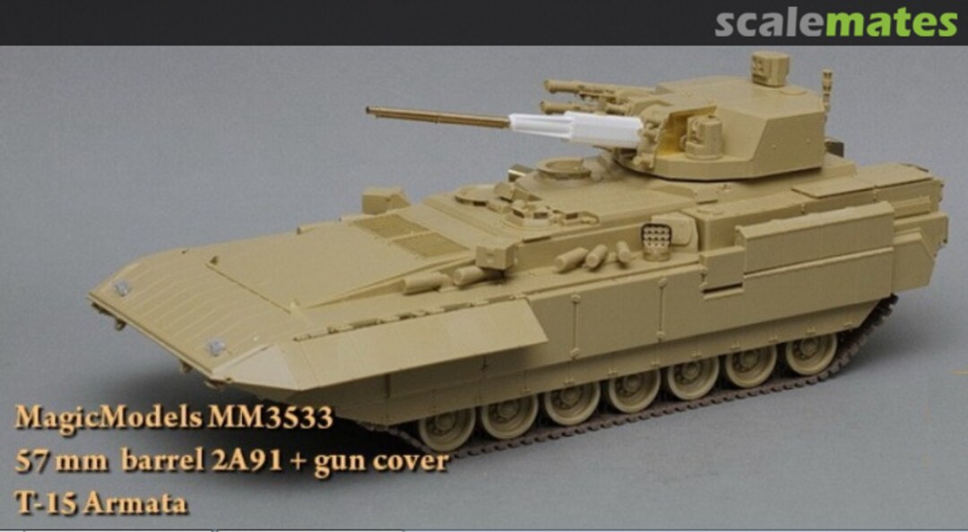 Boxart 57 mm barrel 2A91 + gun cover for T-15 Armata MM3533 Magic Models Boxart 57 mm barrel 2A91 + gun cover for T-15 Armata MM3533 Magic Models