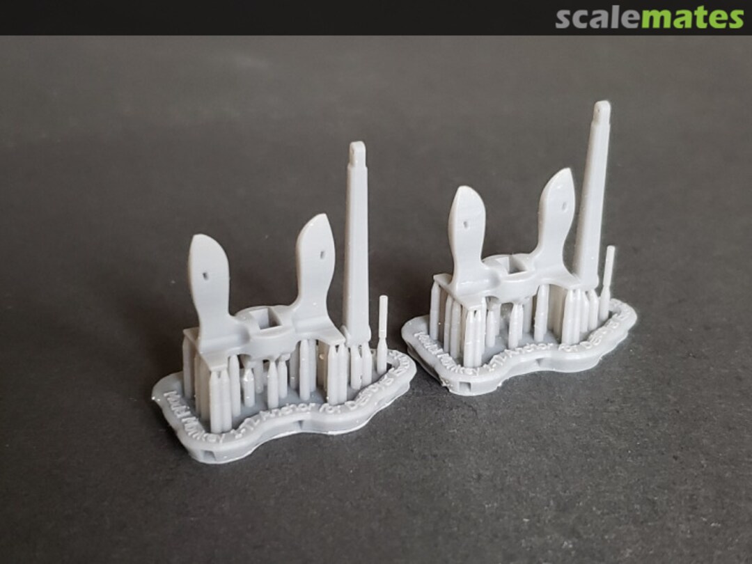 Boxart Anchors for Corvettes, Destroyer Escorts, Sloops, etc., 3,000 lbs. 72-anchors DEs-2 Model Monkey