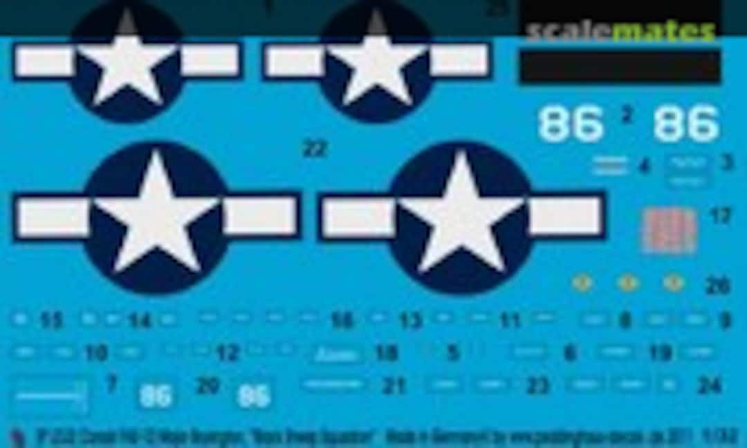 1:32 Corsair F4U-1D Major Boyington "Black Sheep Squadron" (Peddinghaus-Decals EP 2332) EP 2332