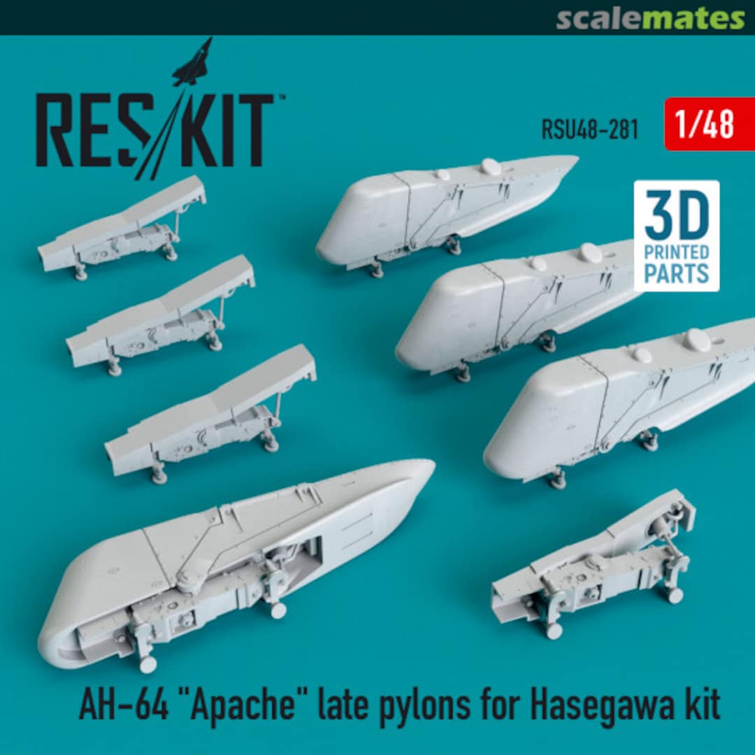 Boxart AH-64 "Apache" late Pylons RSU48-0281 ResKit Boxart AH-64 "Apache" late Pylons RSU48-0281 ResKit
