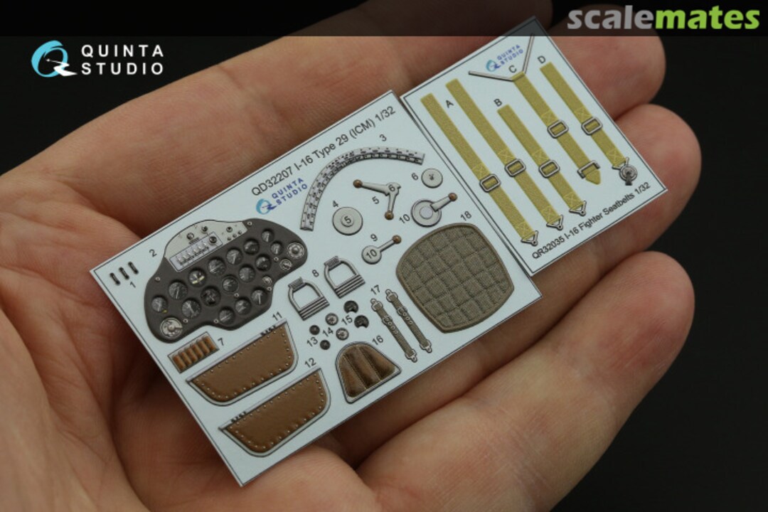 Contents I-16 Type 29 interior 3D decals QD32207 Quinta Studio Contents I-16 Type 29 interior 3D decals QD32207 Quinta Studio