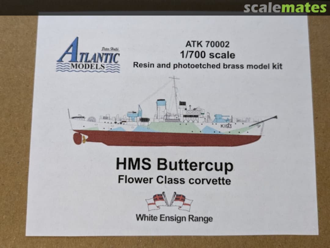 Boxart Flower Class Corvette HMS Buttercup ATK 70002 Atlantic Models Boxart Flower Class Corvette HMS Buttercup ATK 70002 Atlantic Models
