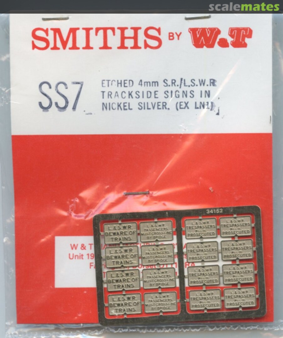 Boxart S.R./L.S.W.R. Trackside Signs SS7 Smiths