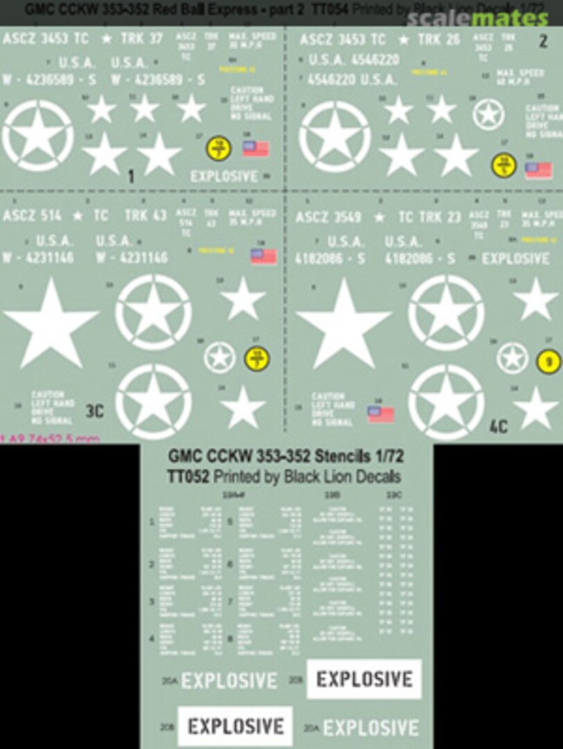 Boxart GMC CCKW 353-352 Red Ball Express - part 2 TT054 Tracks & Troops Boxart GMC CCKW 353-352 Red Ball Express - part 2 TT054 Tracks & Troops