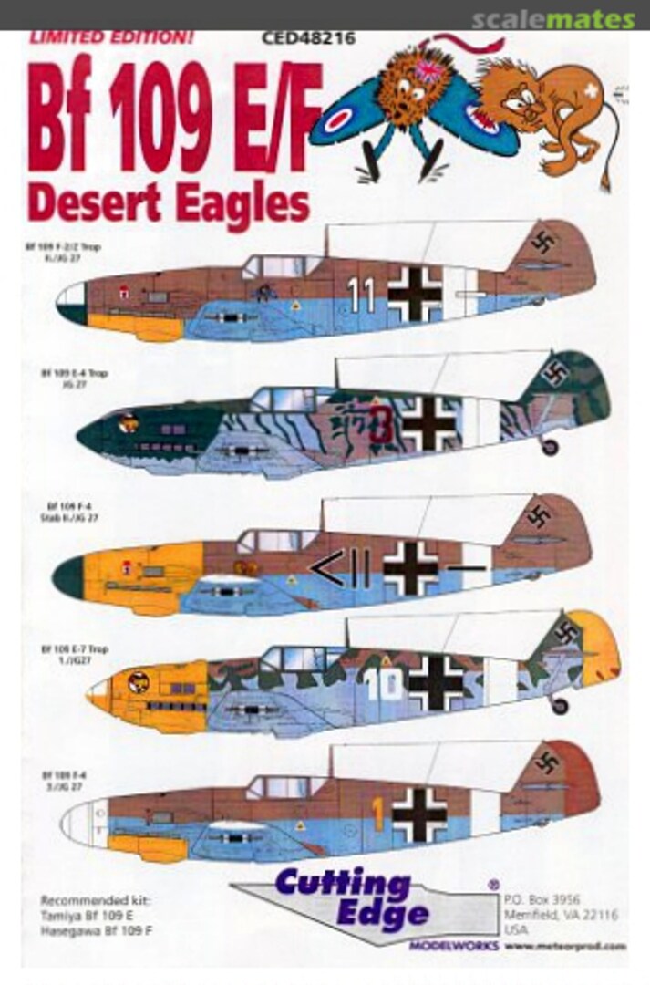 Boxart Bf 109E/F CED48216 Cutting Edge Modelworks