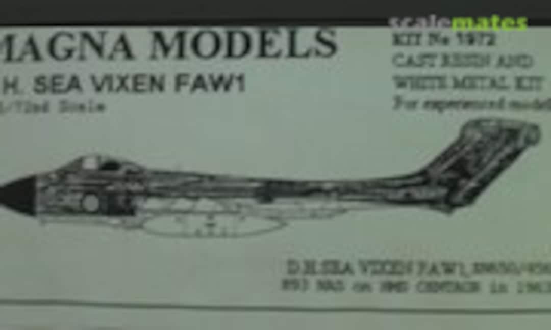 1:72 D.H. Sea Vixen FAW1 (Magna Models 1972)